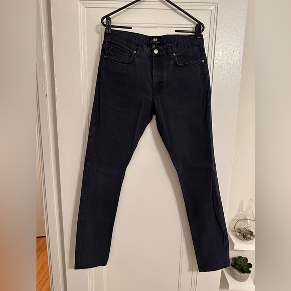 H&M Men’s Pants - Navy Skinny - Picture 1 of 4